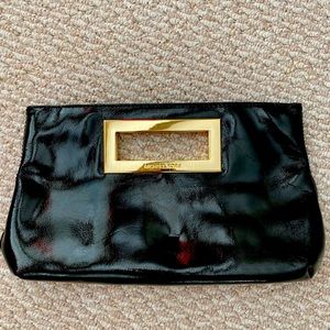 Michael Kors Black and Gold Clutch